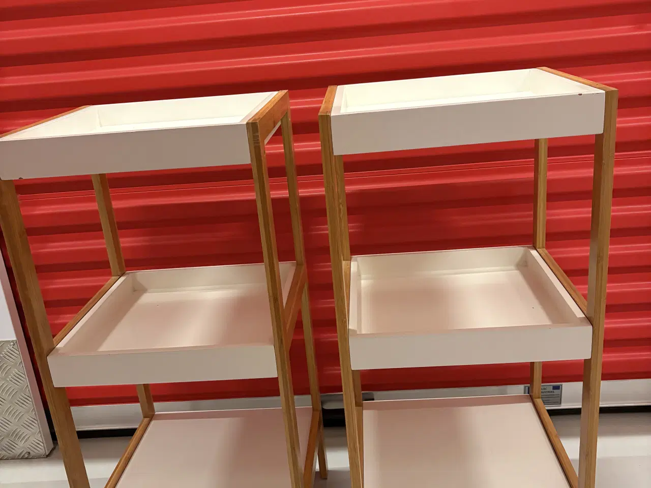 Billede 1 - Små opbevarings reoler i træ