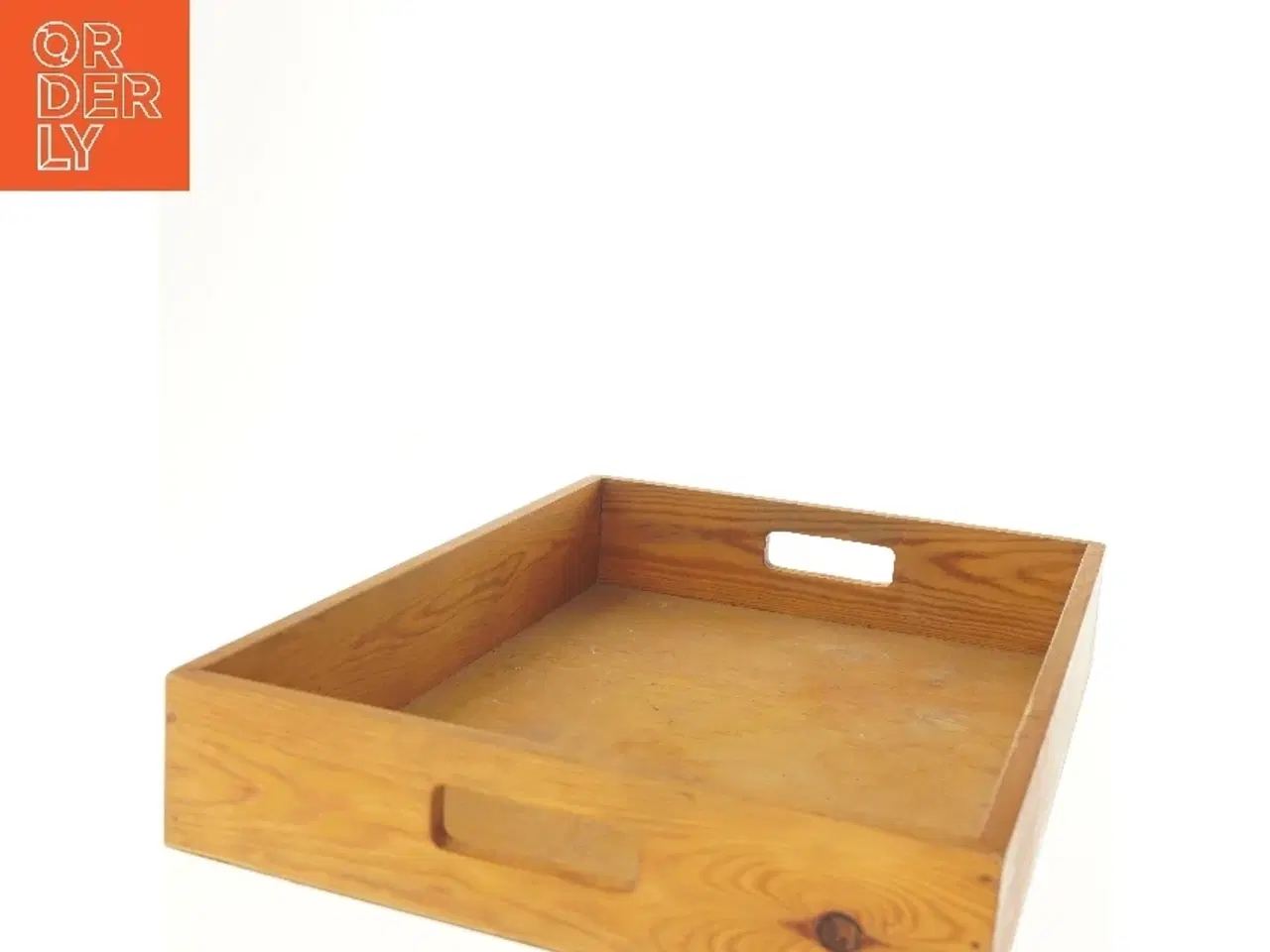 Billede 3 - Træbakke med håndtag (str. 55x40 cm)