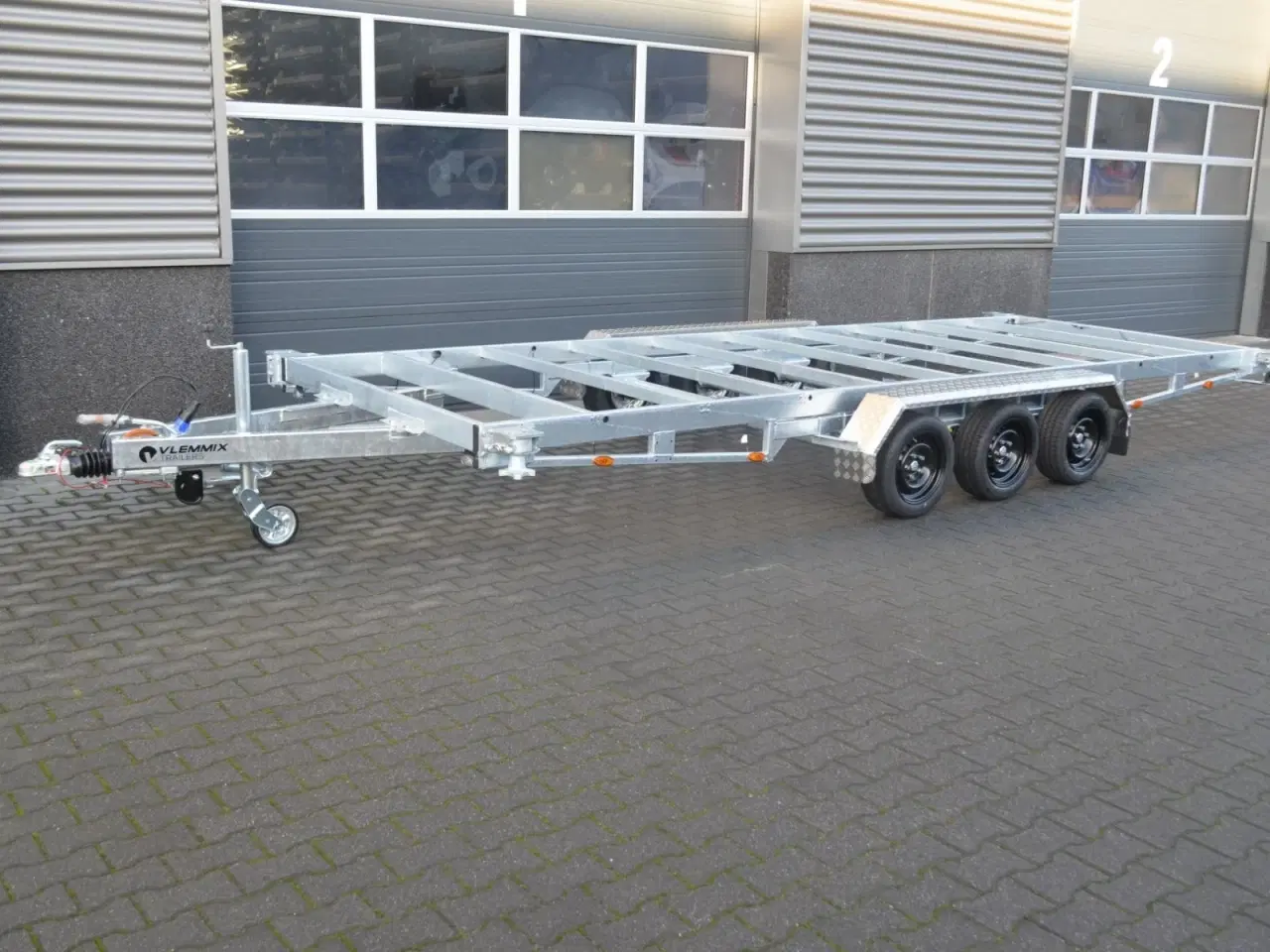 Billede 2 - Vlemmix containertrailer 20 fod 3500 kg - 3 aksler