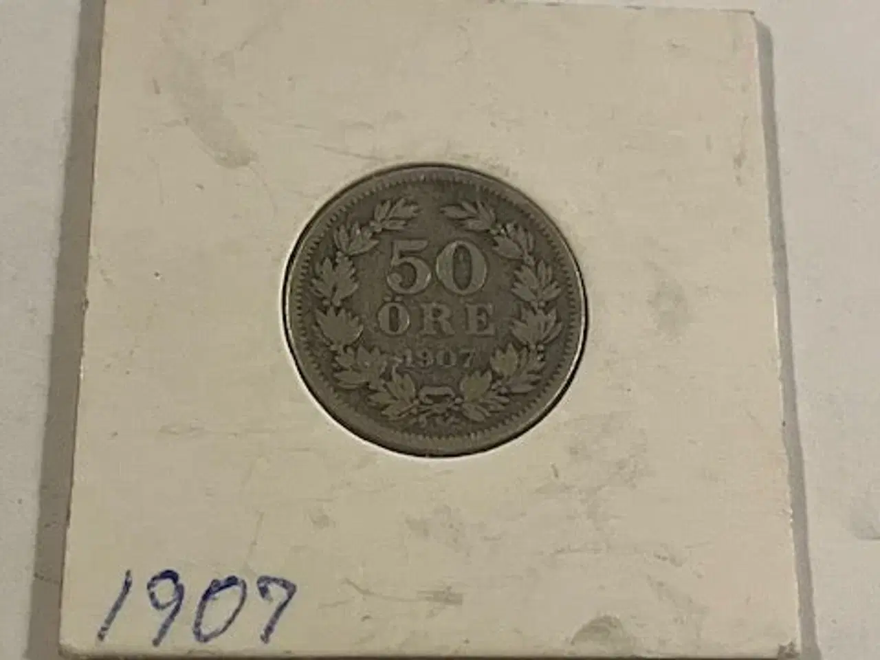 Billede 1 - 50 øre 1907 Sverige