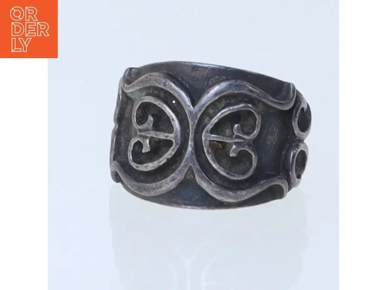 Billede 2 - Dekorativt ring med mønster (str. 62 mm)