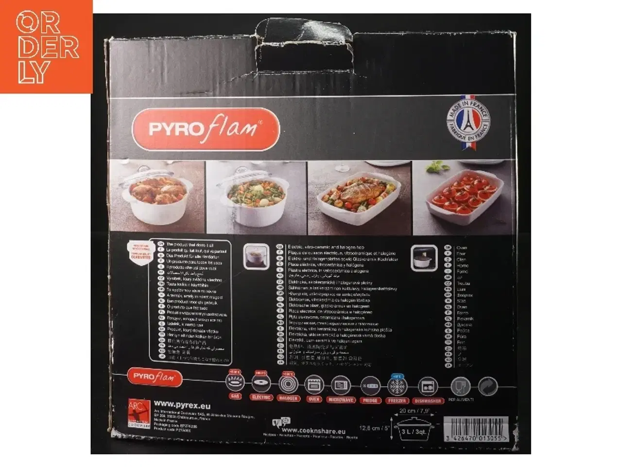 Billede 2 - Pyroflam gryde med låg fra Pyro Flam (str. Ø 20 cm)