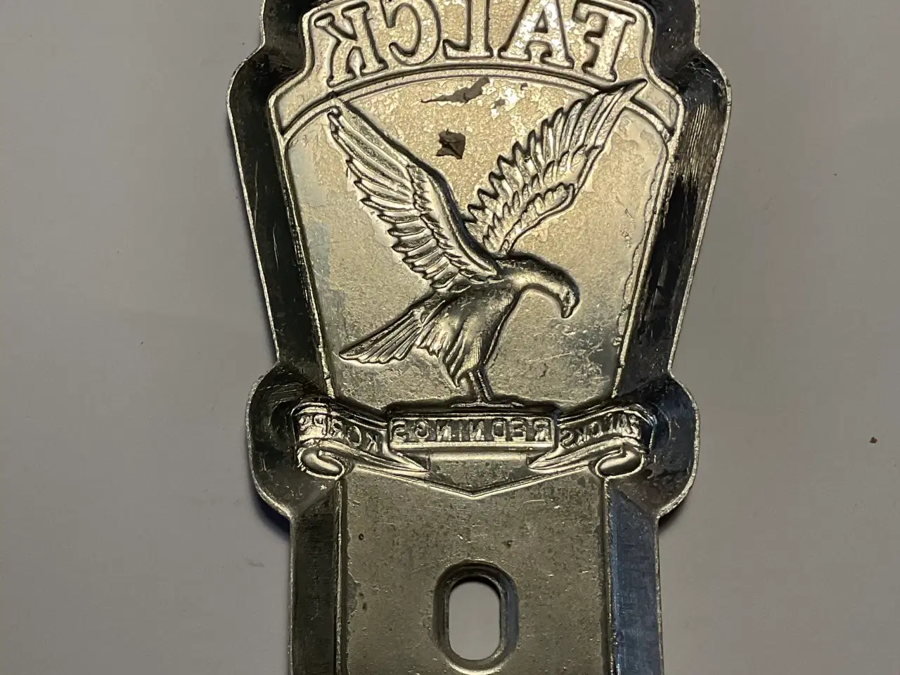 Billede 2 - Gammelt Falck emblem i aluminium