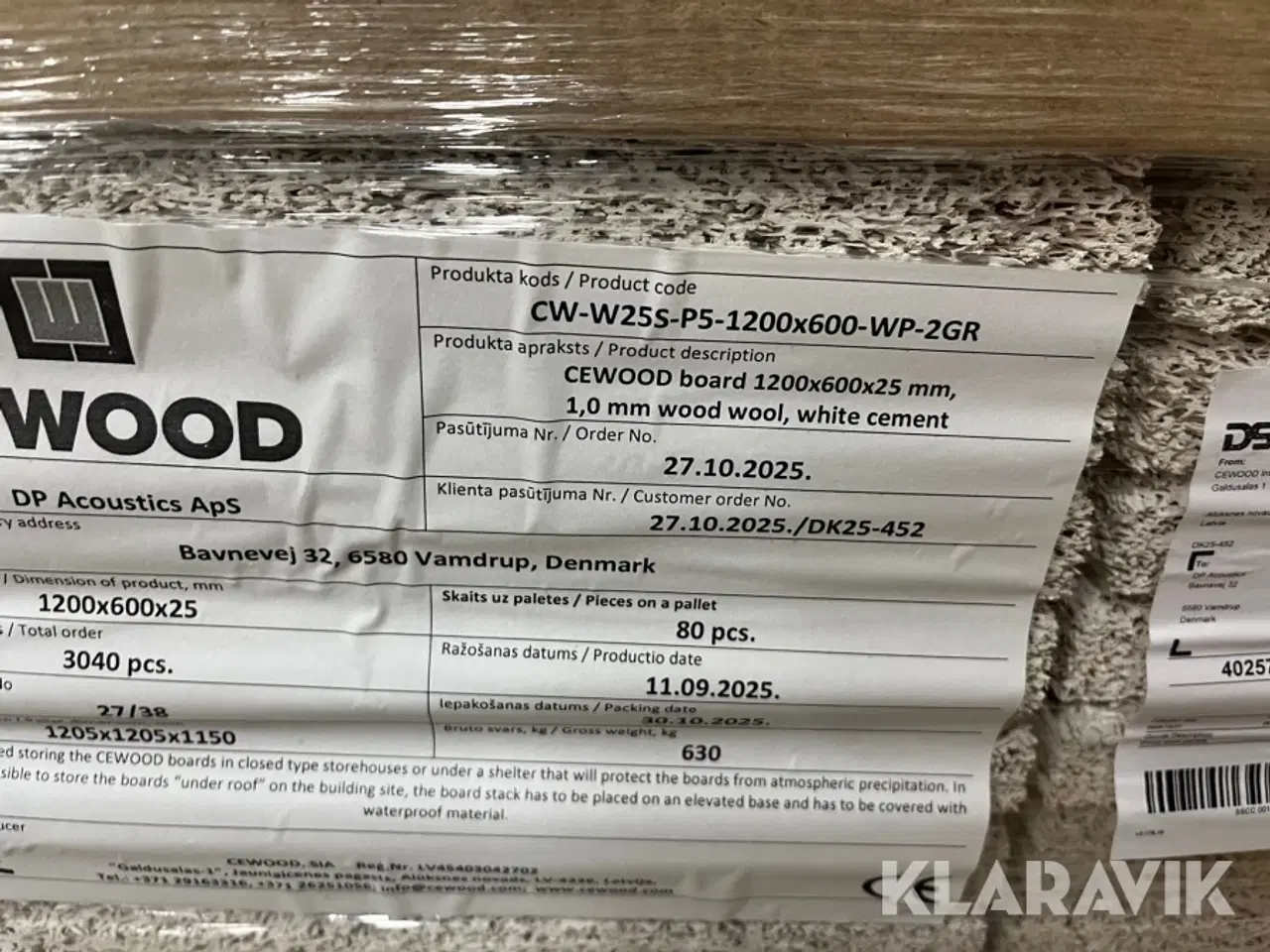 Billede 6 - Træbeton CEWOOD White cement 240 styk