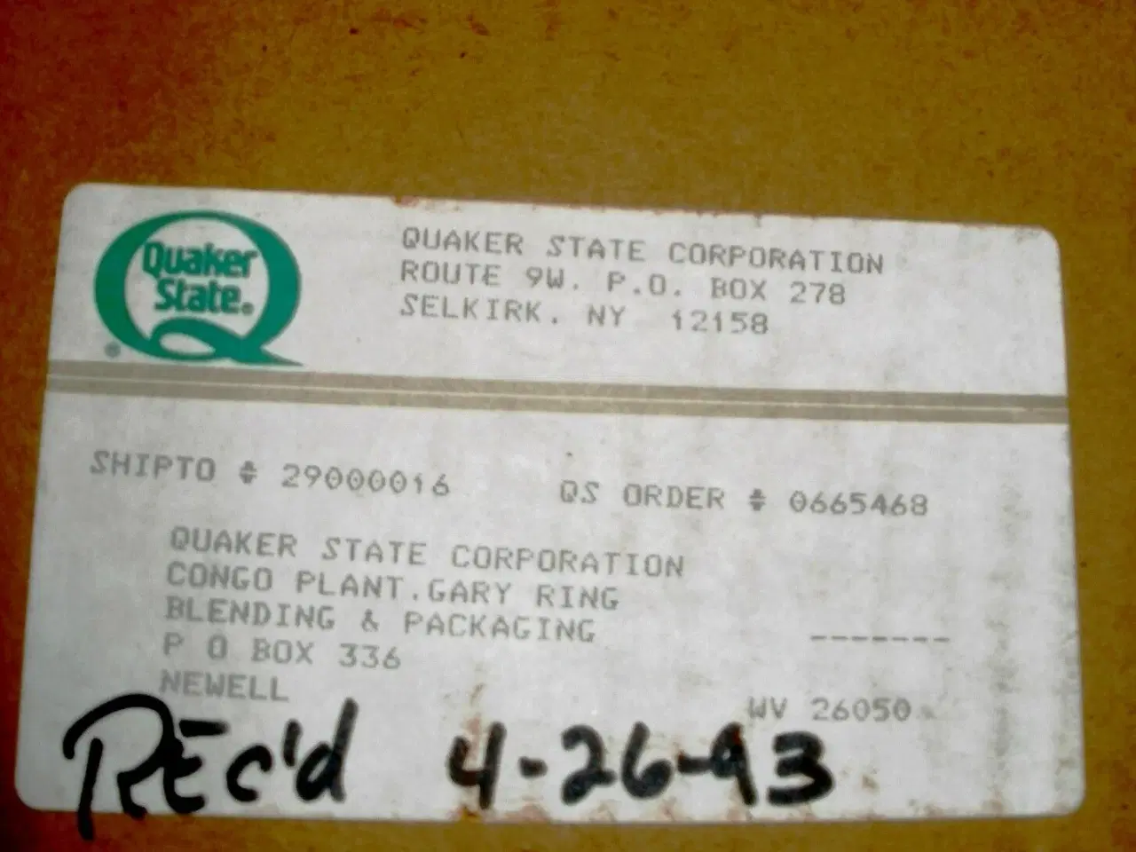 Billede 5 - Stor flot Quaker State skilt.