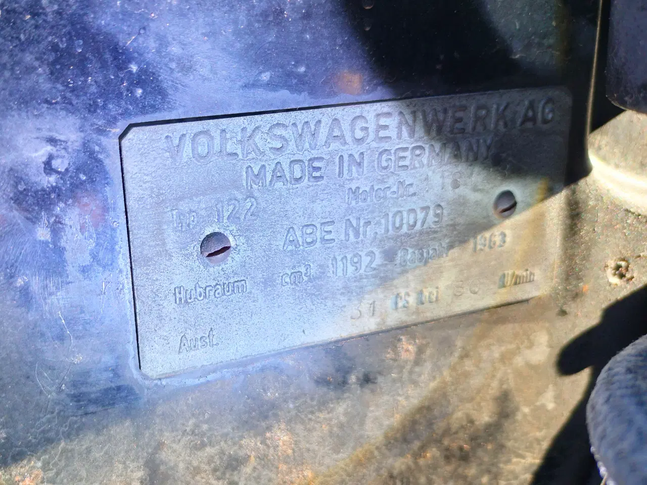 Billede 4 - vw 1200 motor med generator