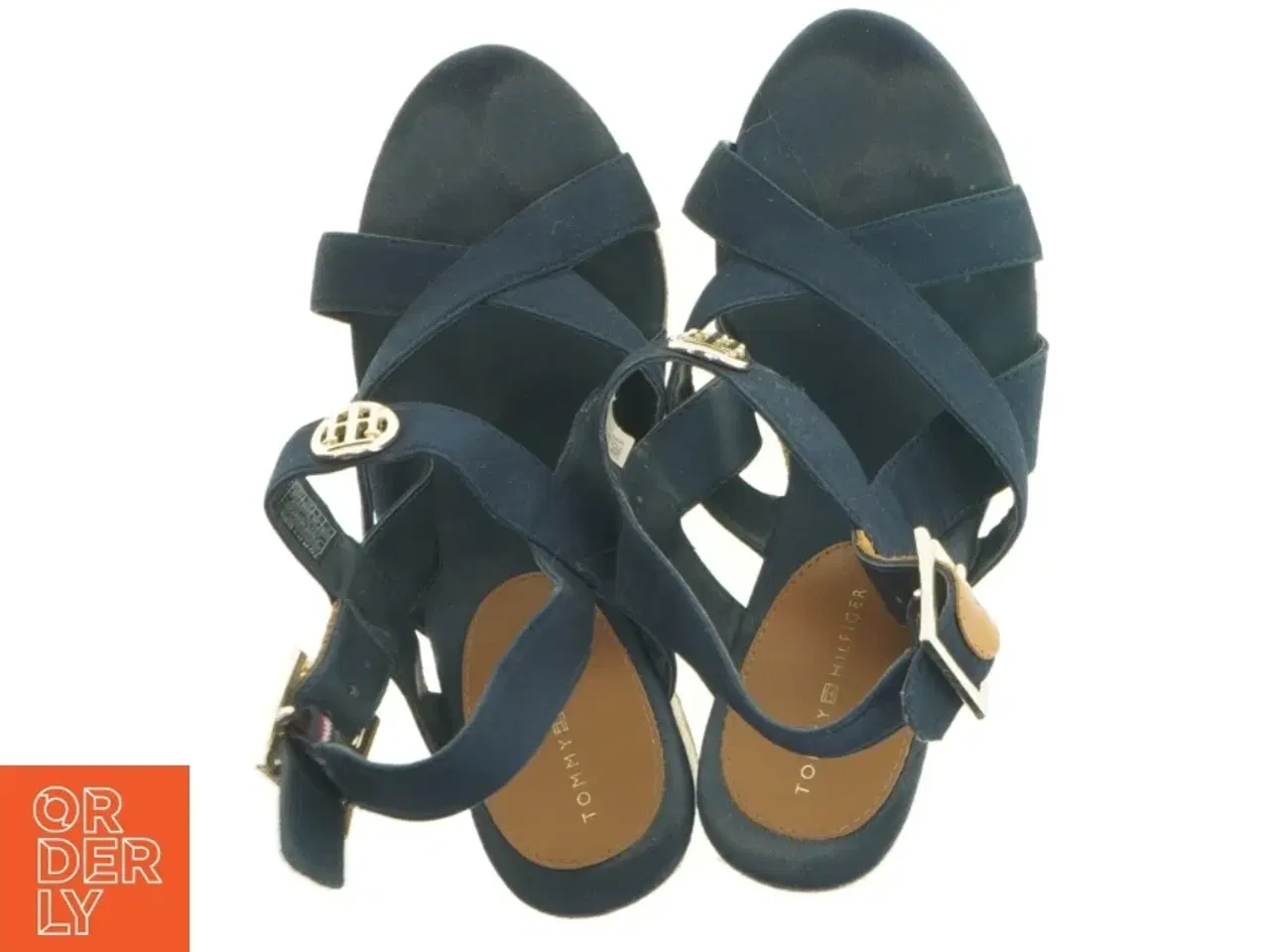 Billede 2 - Blå kilehælsandaler fra Tommy Hilfiger (str. 37)