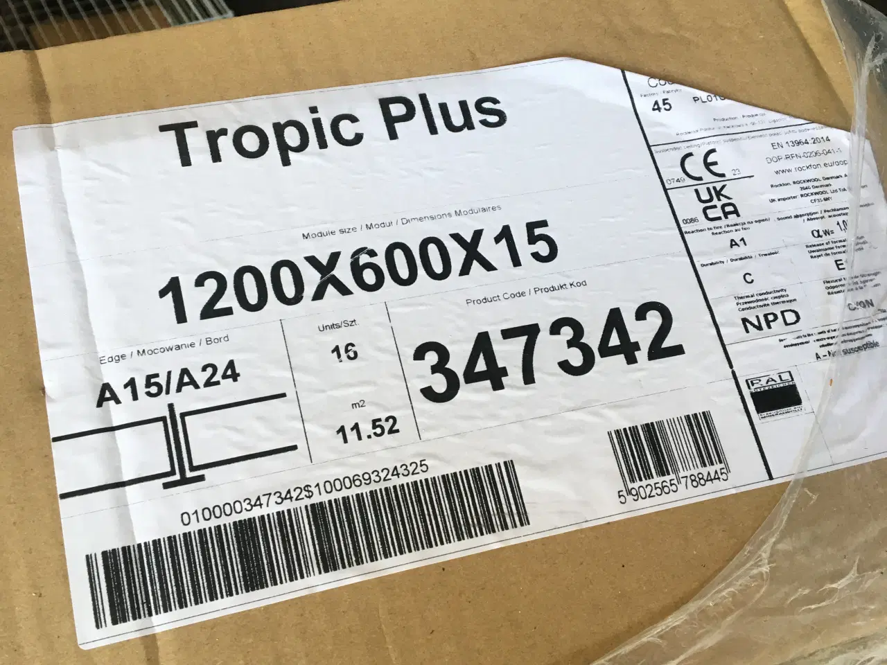 Billede 1 - Rockfon. Tropic plus
