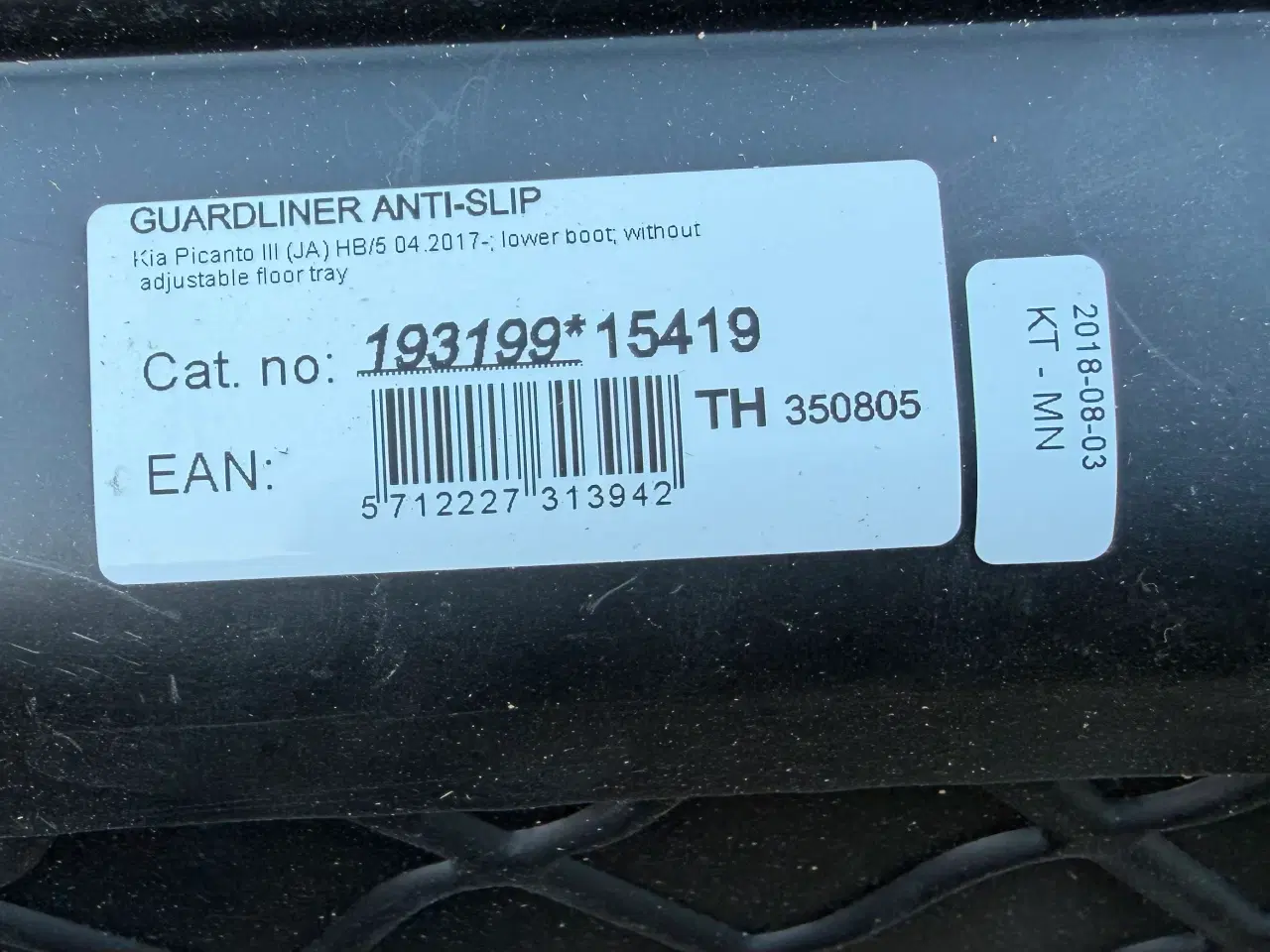 Billede 2 - Bagagerumsbakke til Kia Pikanto