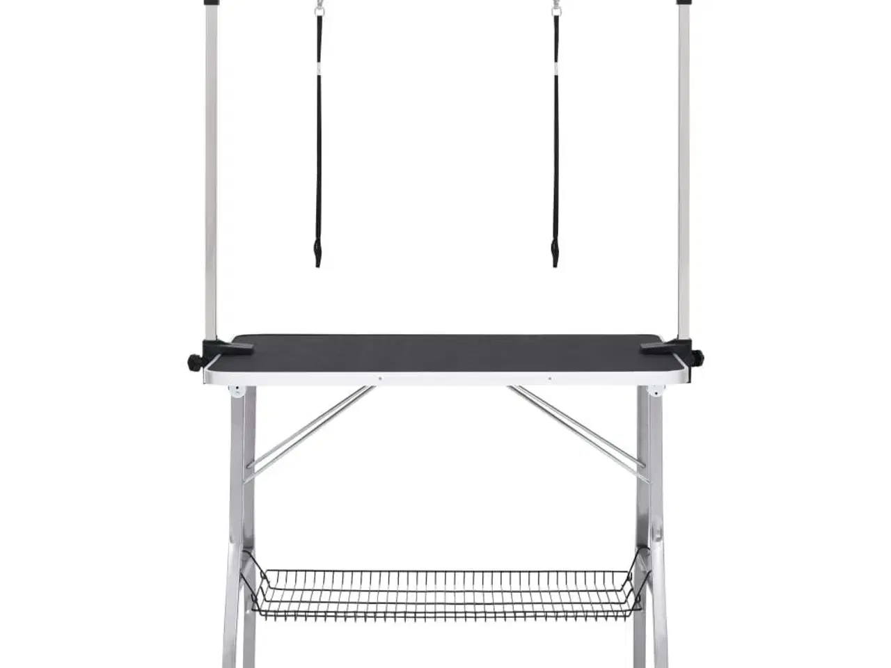Billede 3 - Vaske-/trimmebord til hund justerbart m. 2 løkker og kurv