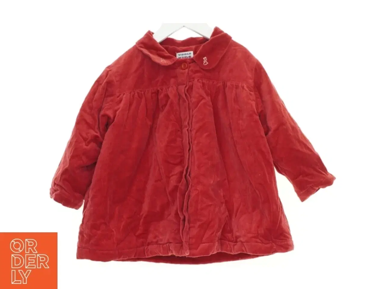 Billede 1 - Velour fløjl Overgangsjakke (str. 90 cm)