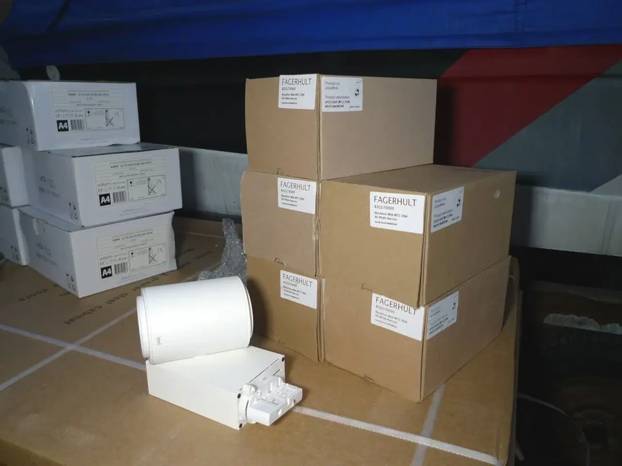 Billede 6 - 5 stk. lamper t/lysskinne, hvid