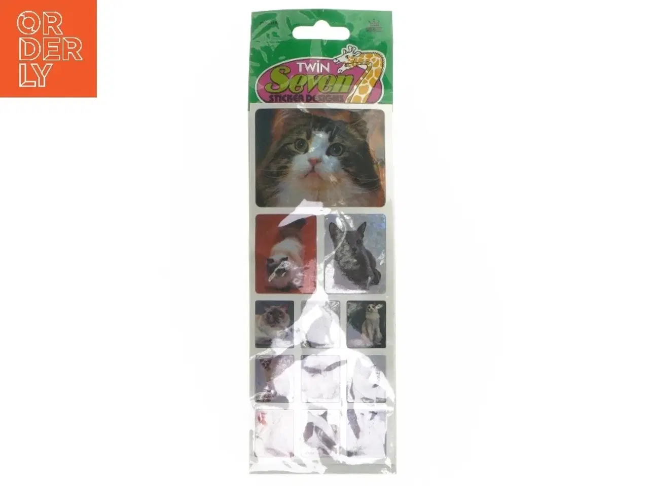 Billede 1 - Ark med dyrestickers fra Twin Seven (str. 25x8 cm)