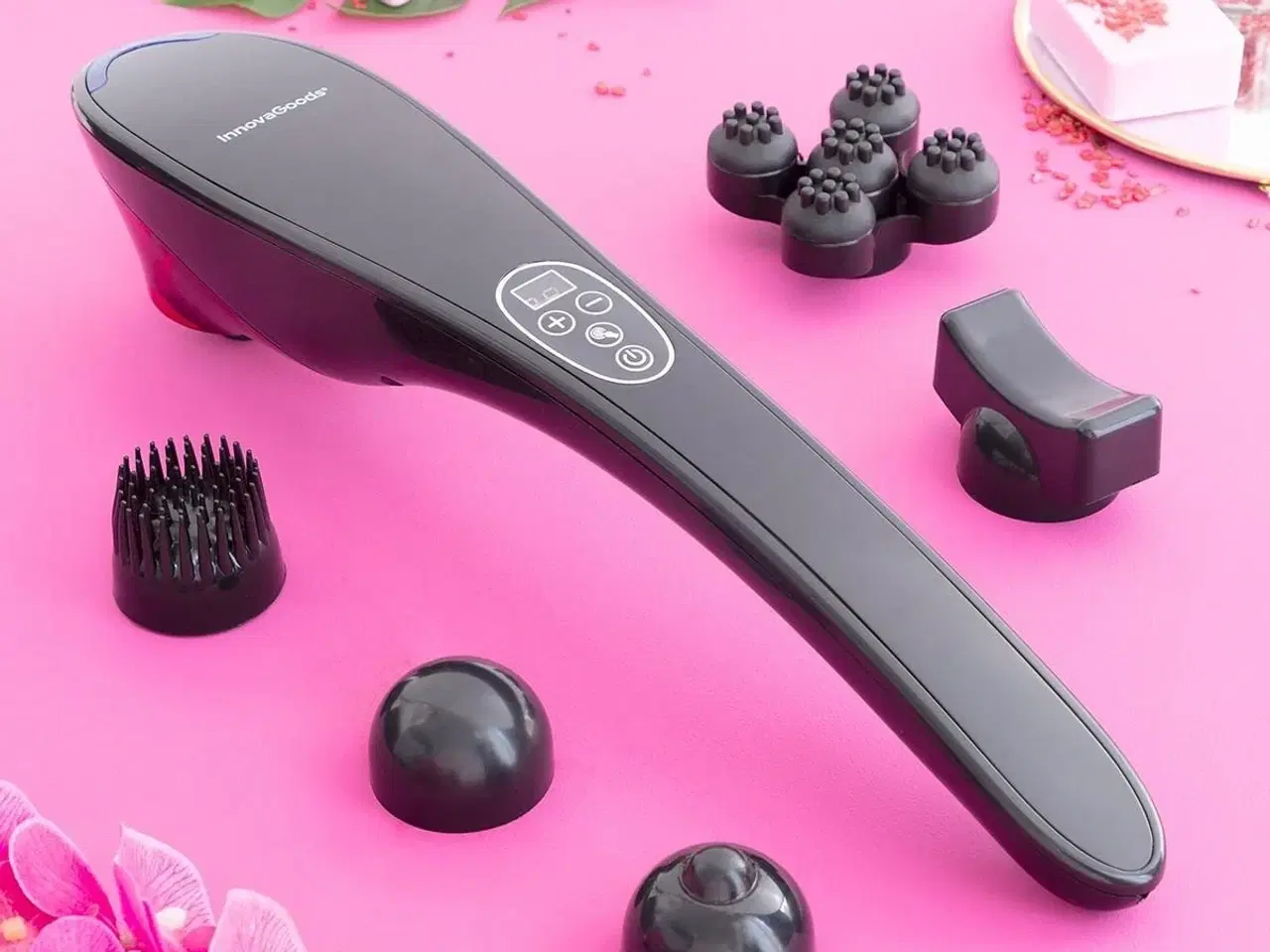 Billede 8 - Masfin - genopladelig håndholdt massageapparat (sort)