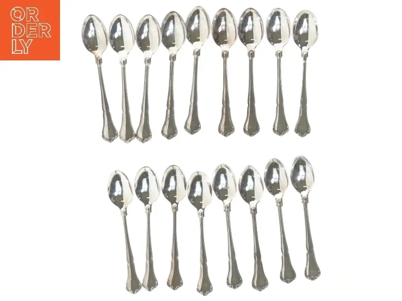 Billede 1 - Sæt af 12 sølv teskeer (str. 12 cm)