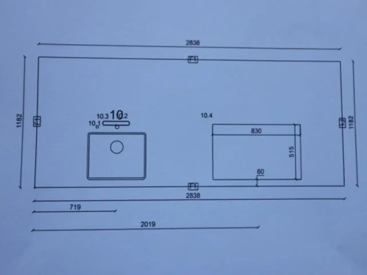 Billede 2 - Køkken ø Bordplade Granit