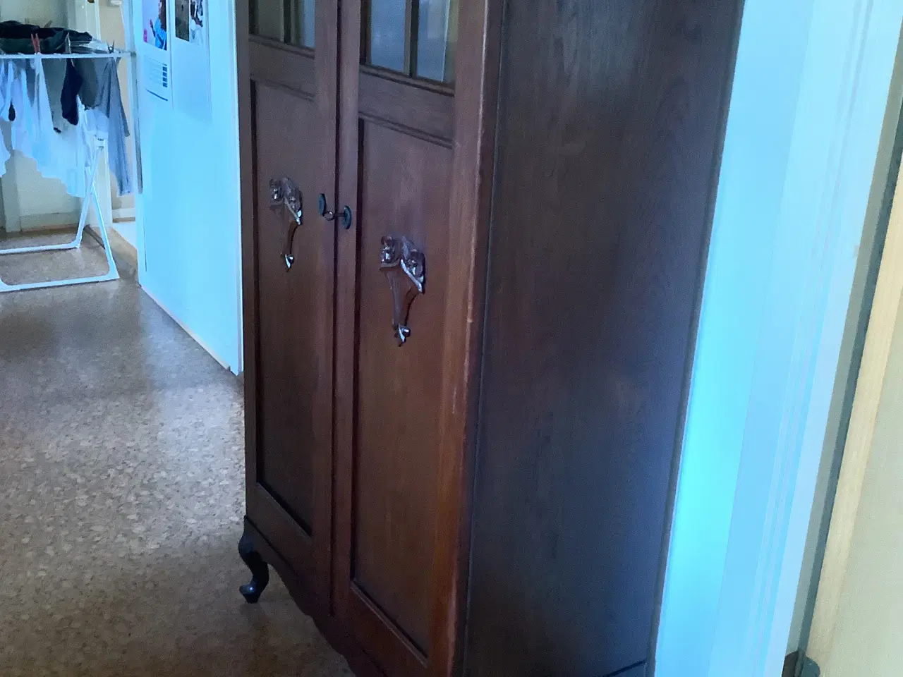 Billede 1 - Antik glas-vitrine skab 1910-20