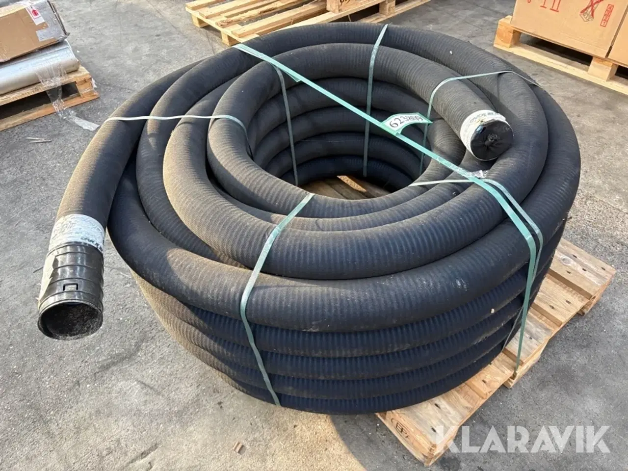 Billede 2 - Drænrør blå HDPE 80/92 mm med filt 50 meter