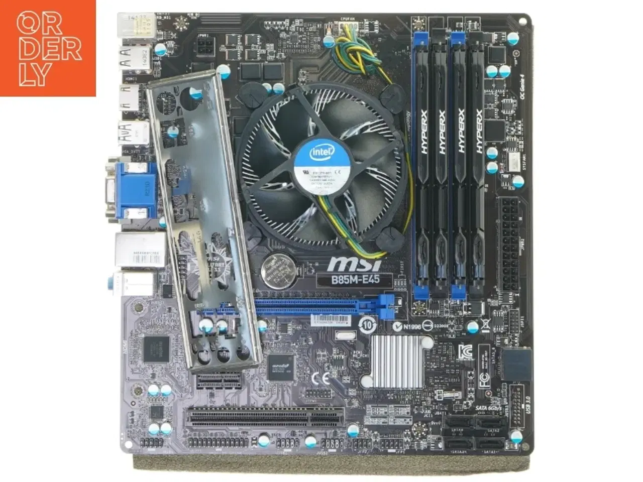 Billede 2 - Msi B85m-45 bundkort med CPU og ram