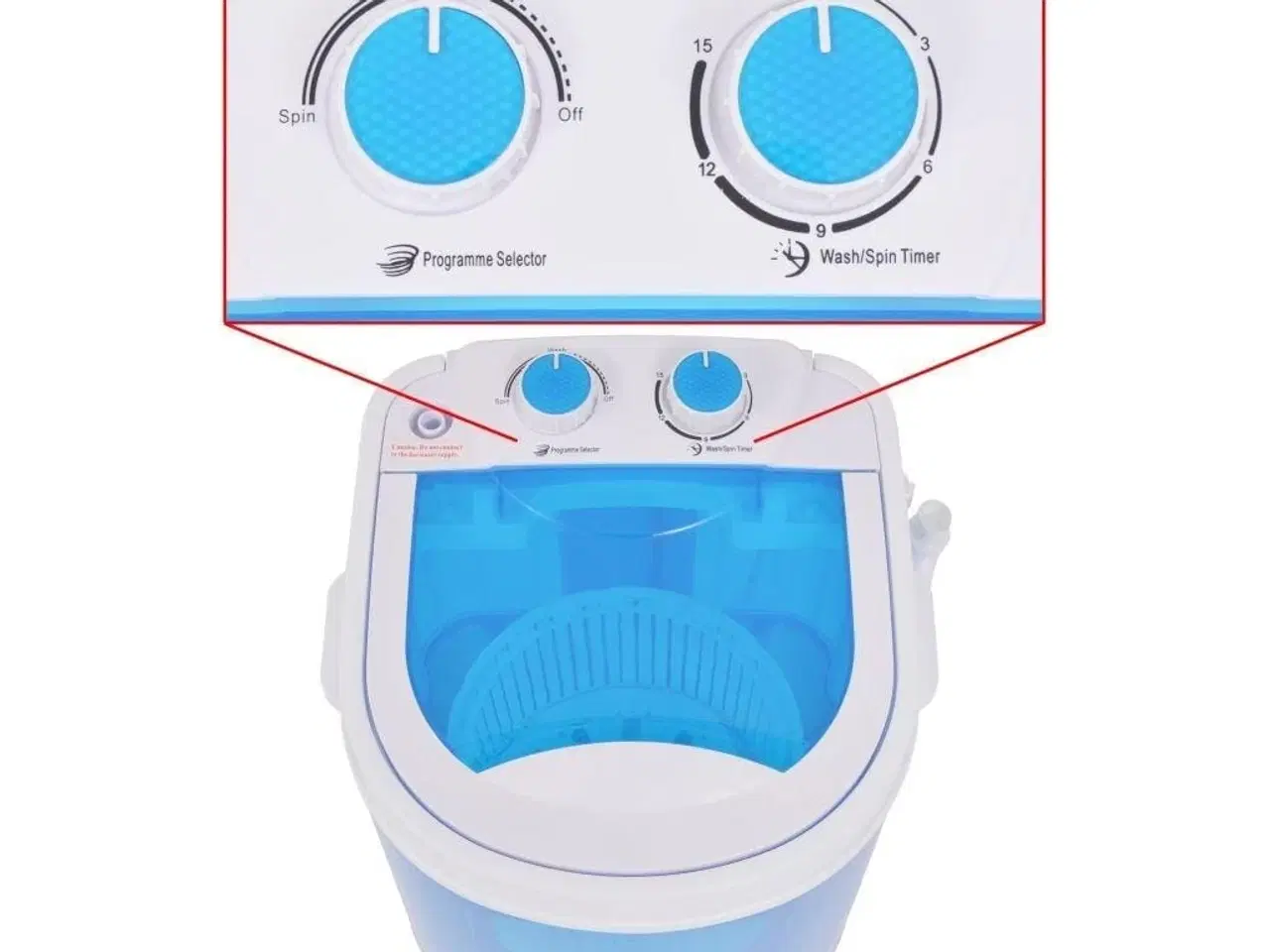 Billede 4 - Mini-vaskemaskine enkelttromle 2,6 kg