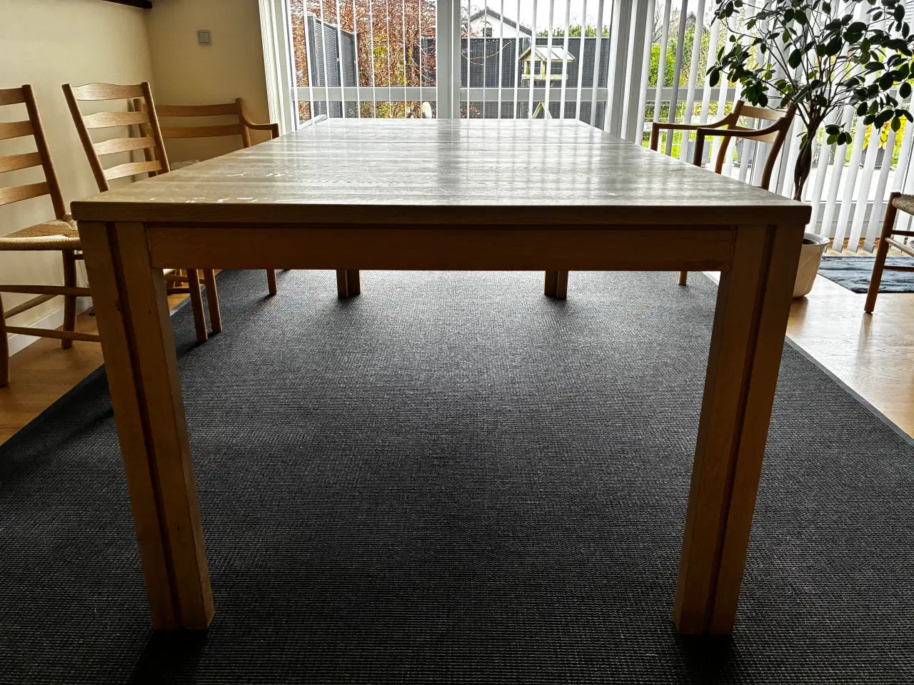 Billede 2 - Skovby spisebord SM24 massiv eg med tre tillægspla