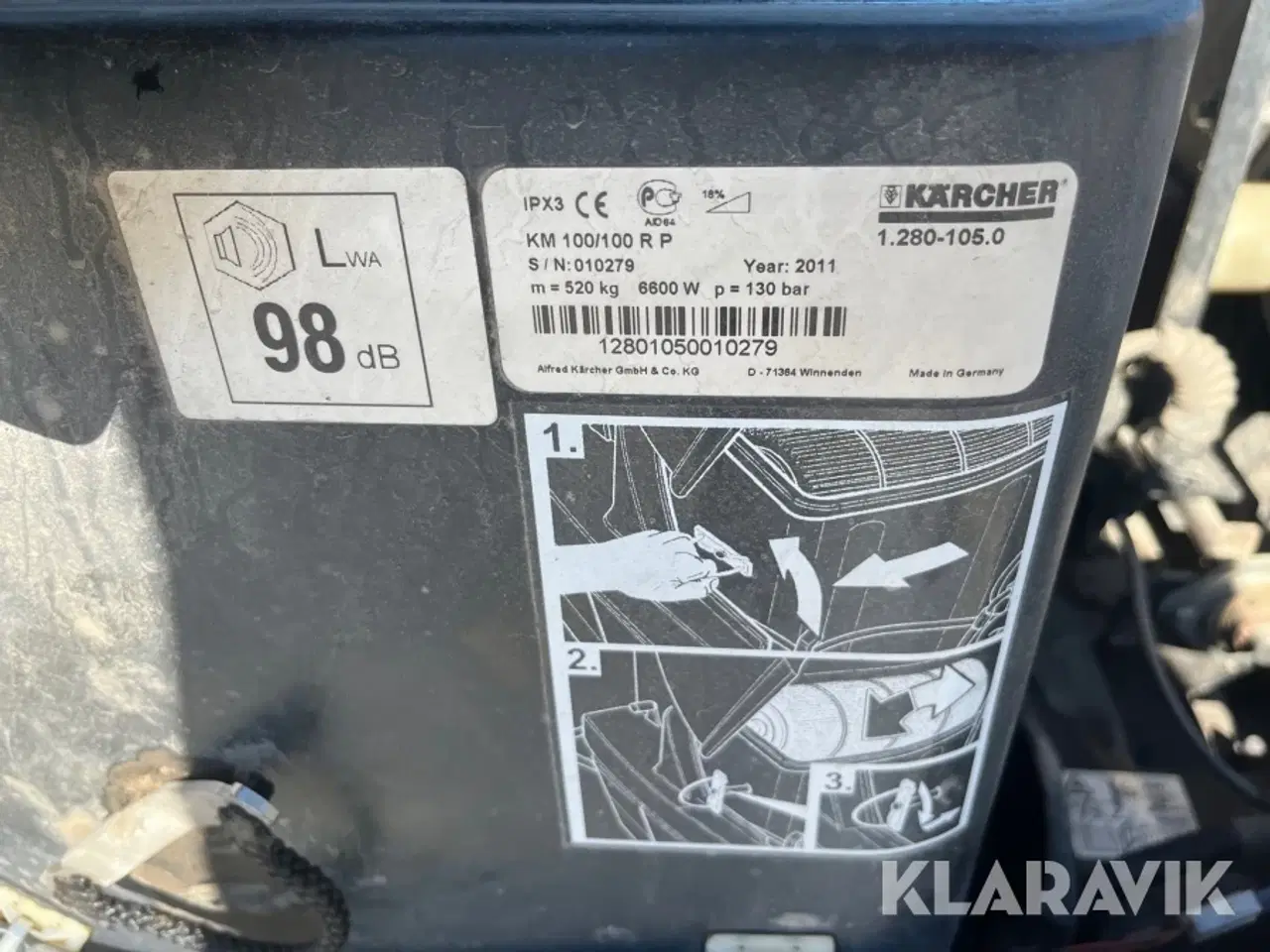 Billede 5 - Feje/sugemaskine Karcher 100/100 RP