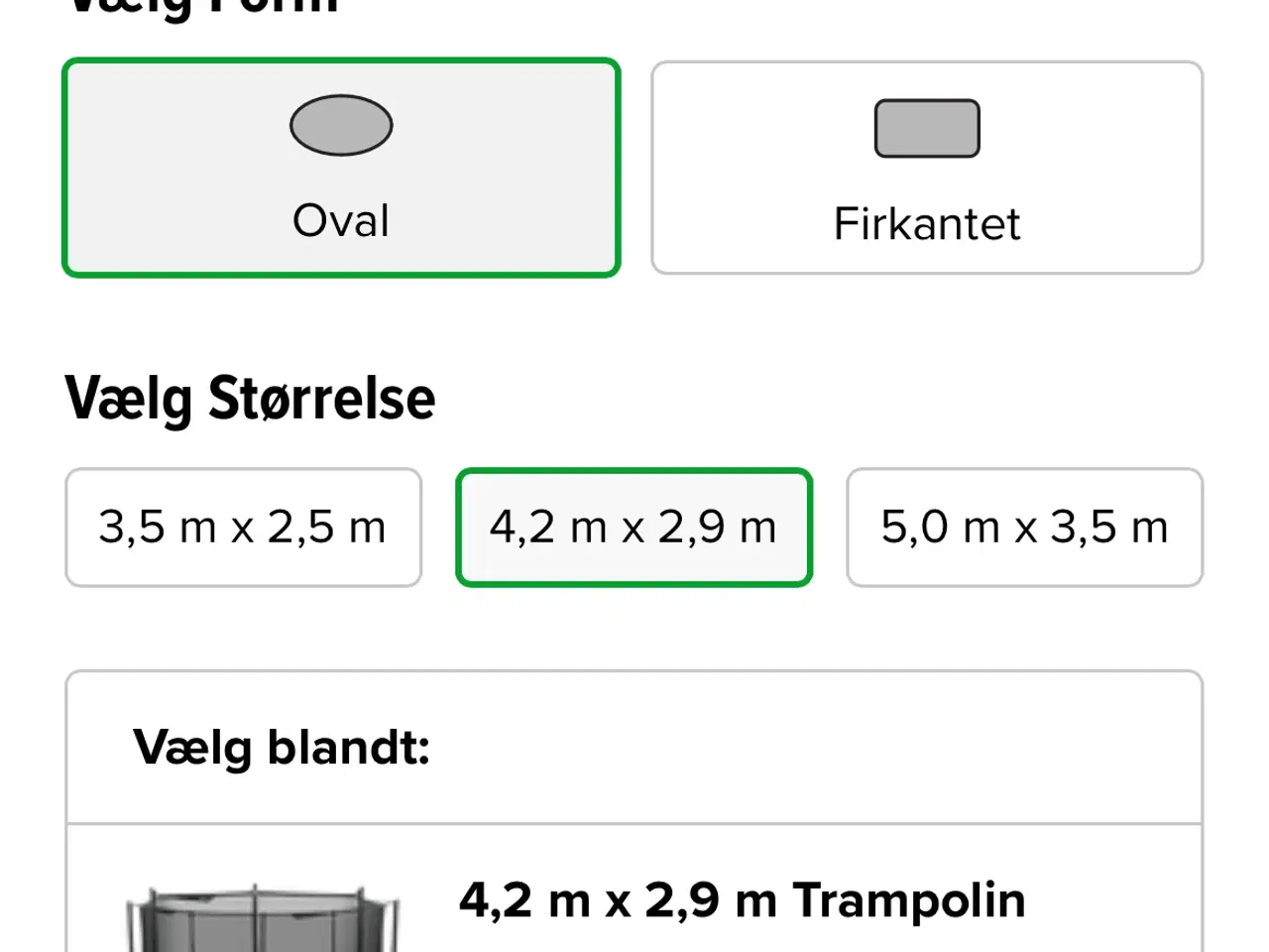 Billede 2 - North Trampolin 2,9x4,2m