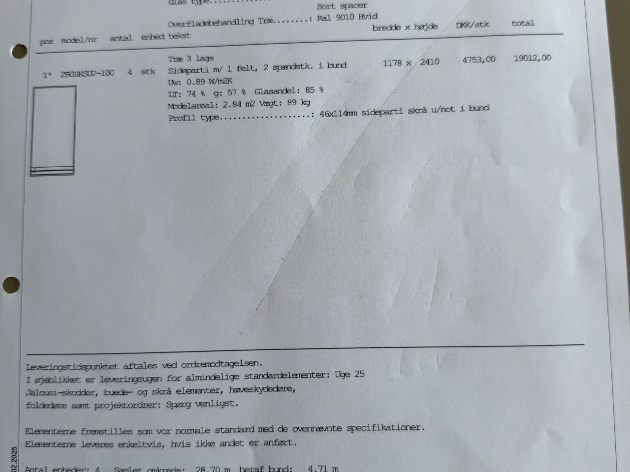 Billede 3 - Vinduer - fastkarm - sidepartier