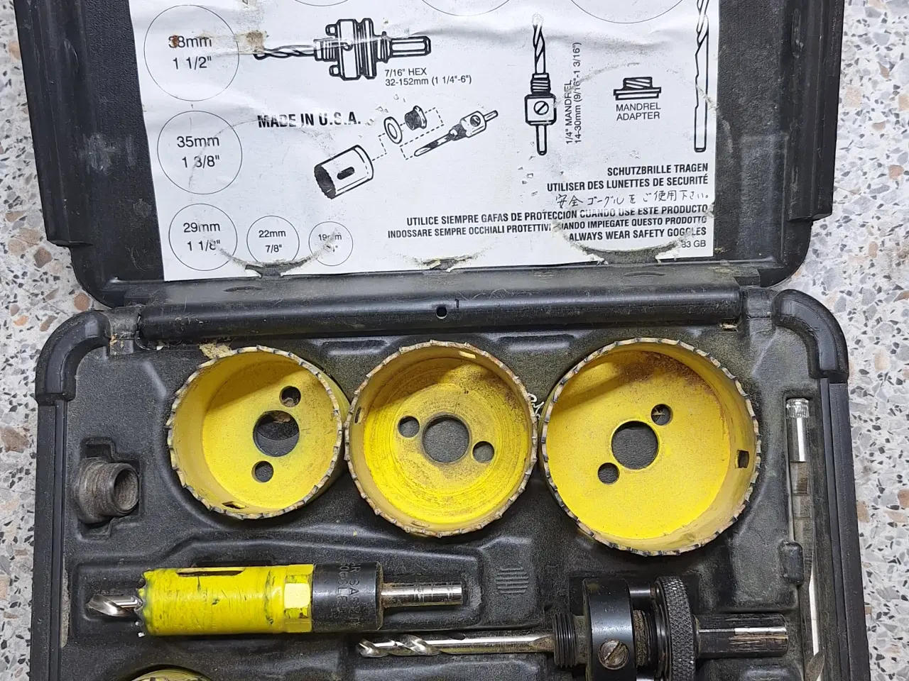 Billede 2 - Hulsav sæt 19 mm - 64 mm