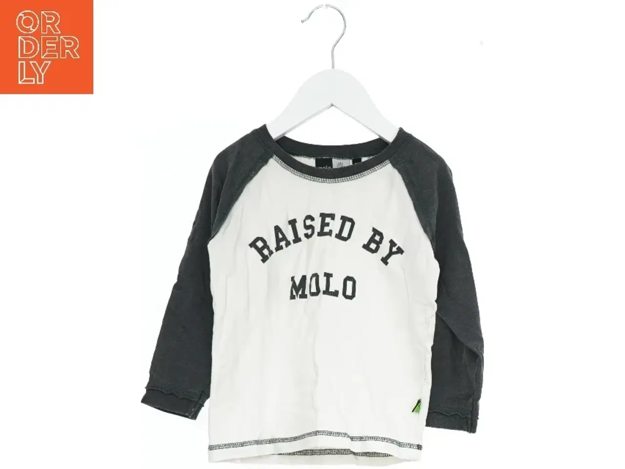 Billede 1 - Langærmet T-shirt med tekst fra Molo (str. 98)