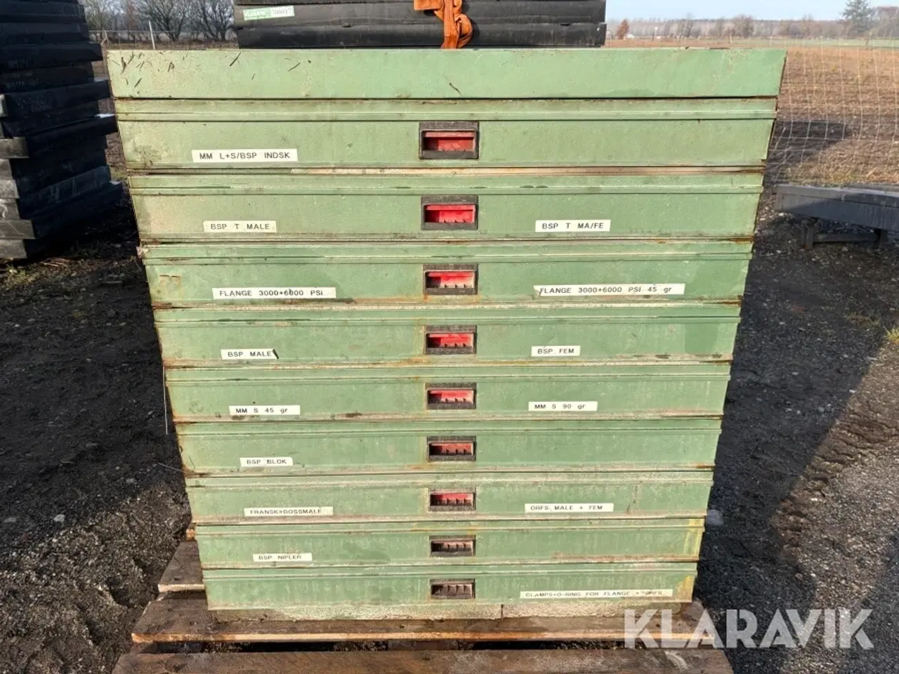 Billede 10 - Værkstedsreol med skuffer