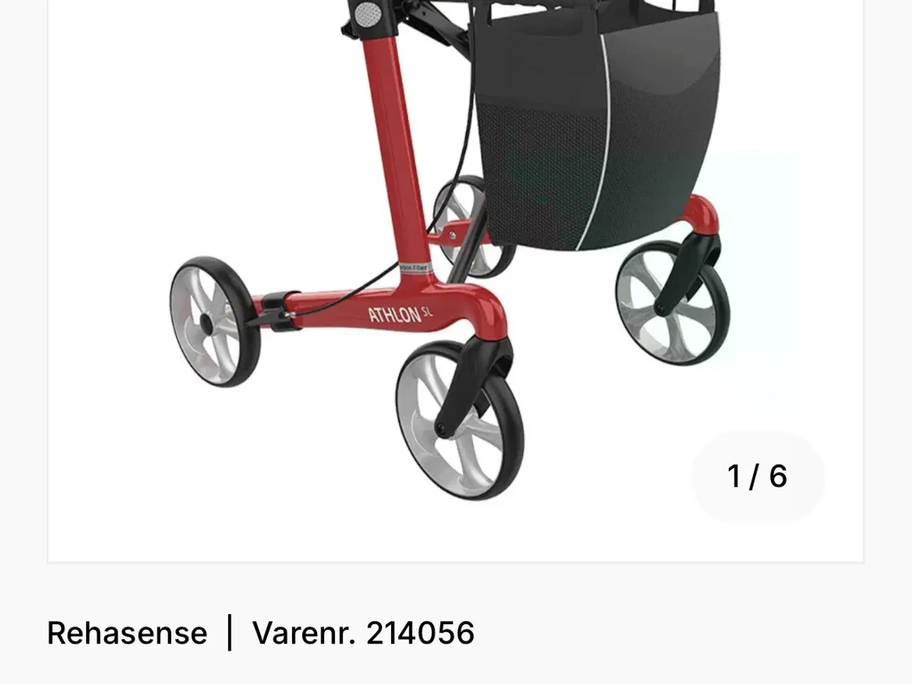 Billede 1 - Athlon SL Rollator *SUPER LET* - Rød