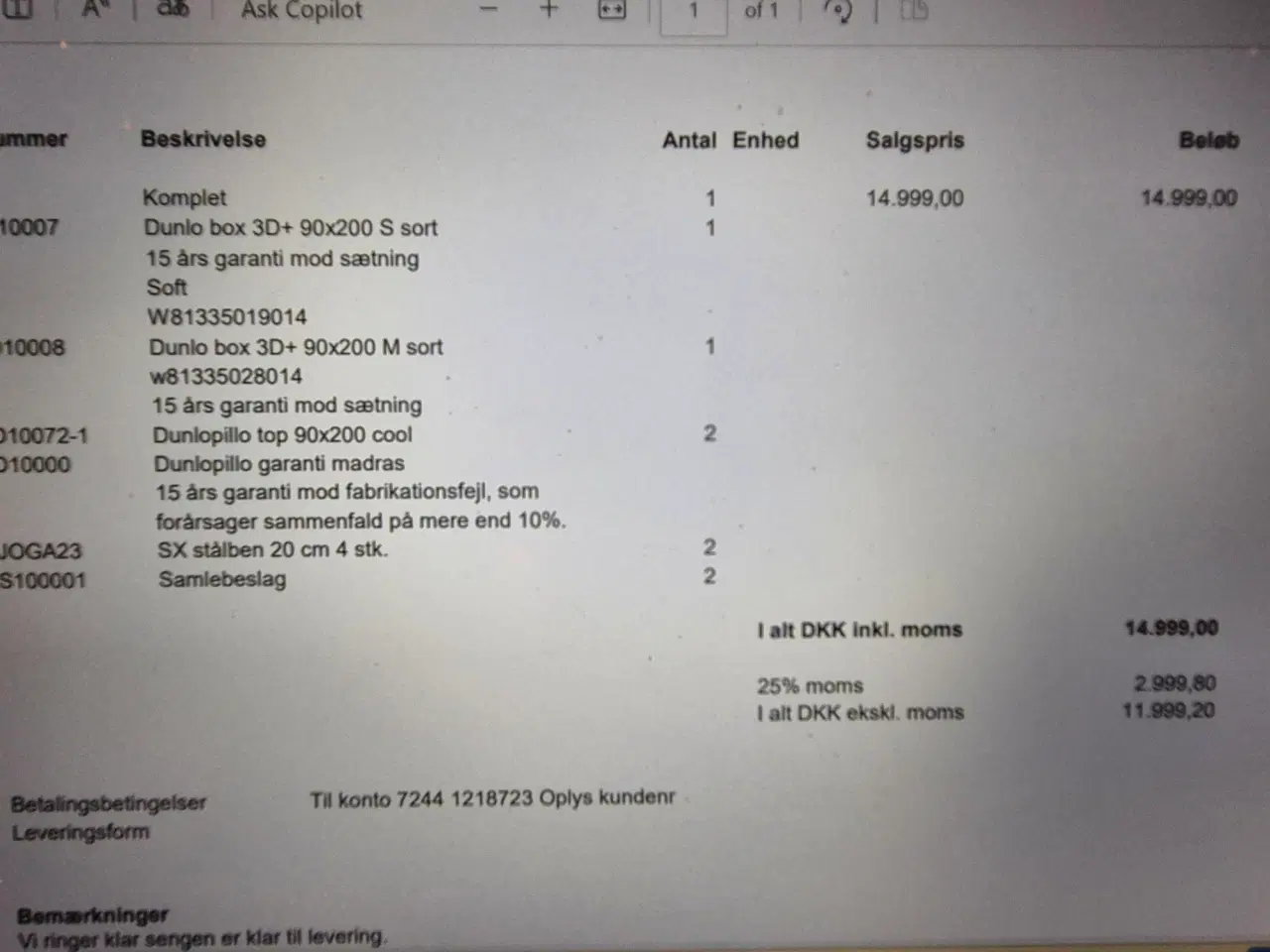 Billede 2 - Seng Hästens TEMPUR®