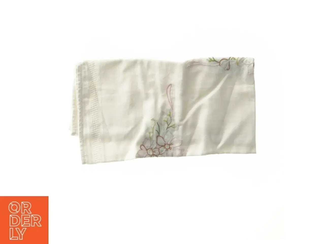 Billede 1 - Dug med broderi (str. 75x75 cm)