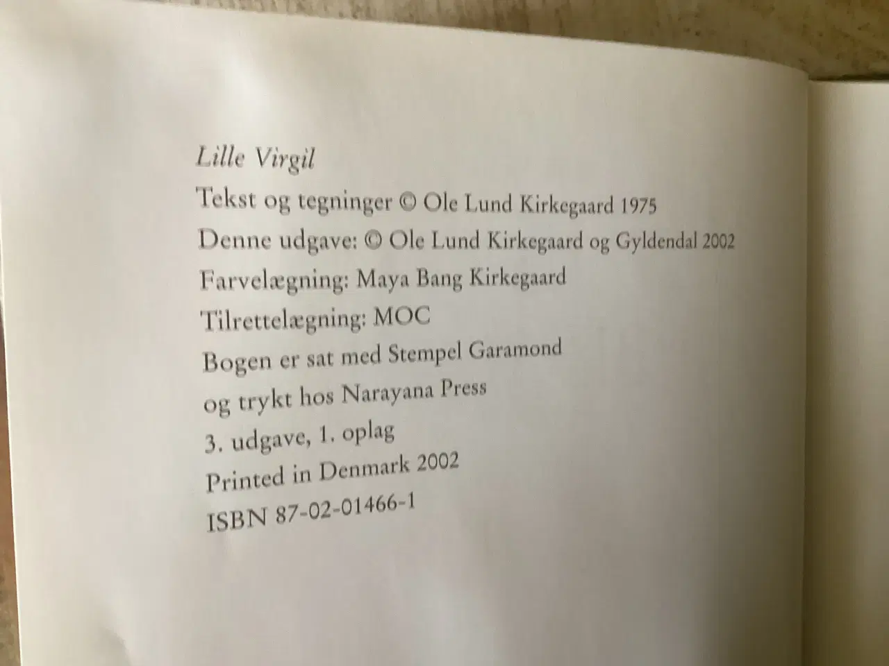 Billede 2 - Lille Virgil af Ole Lund Kirkegaard