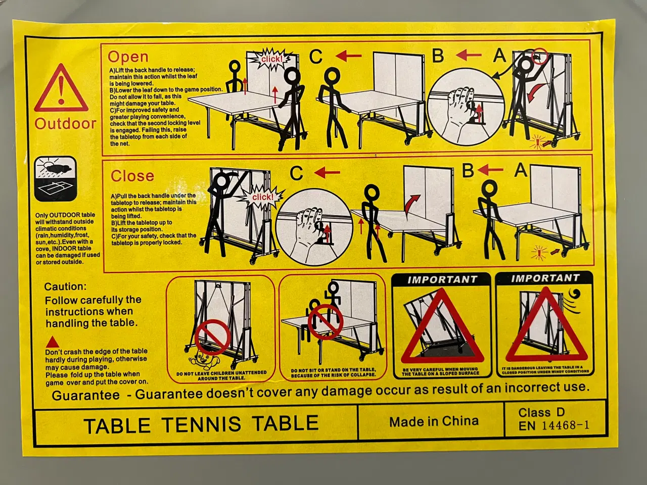 Billede 3 - Udendørs bordtennisbord med 100 bolde og 4 bats