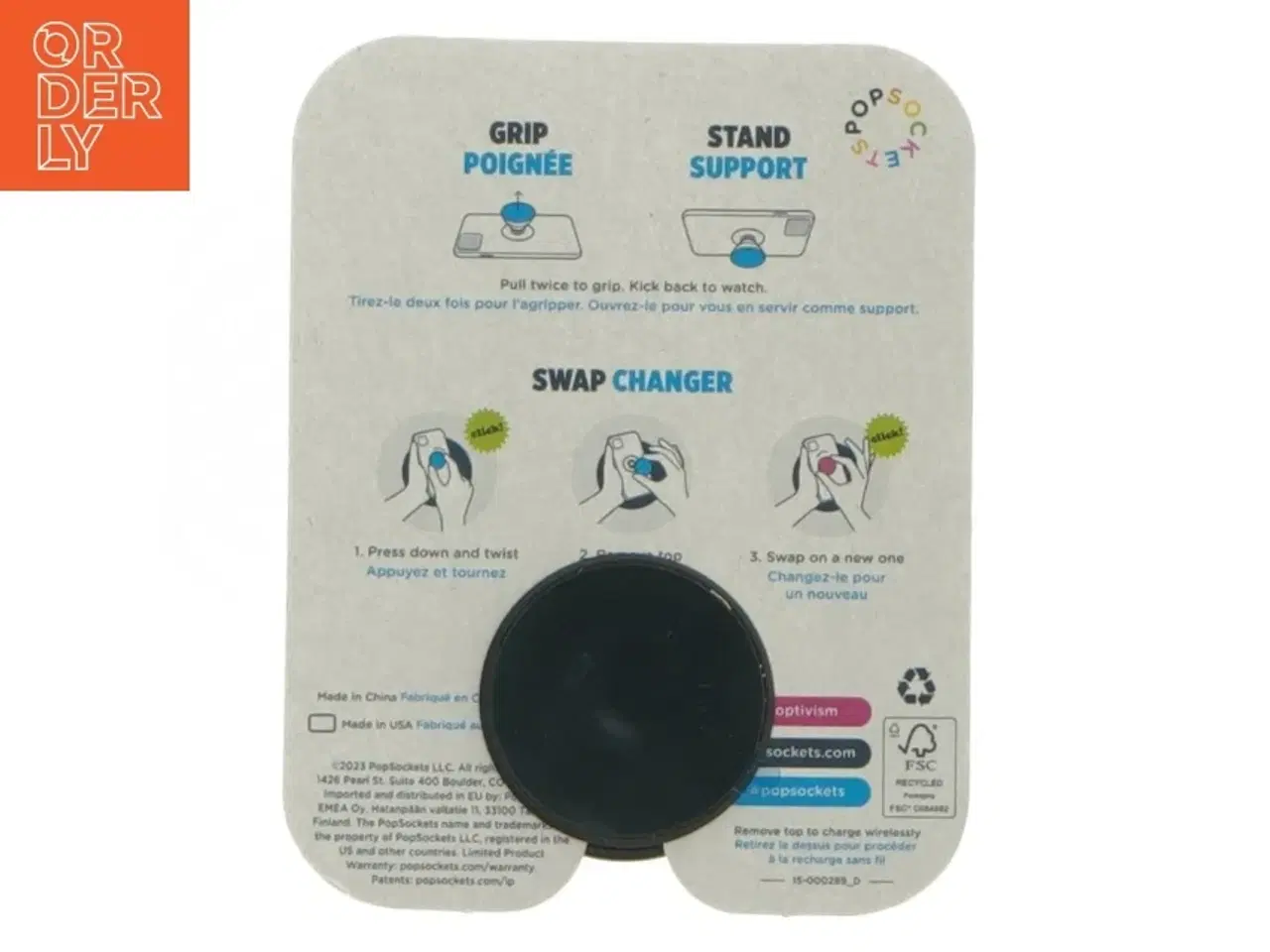 Billede 2 - PopSockets PopGrip fra 7 Days (str. 4 cm)