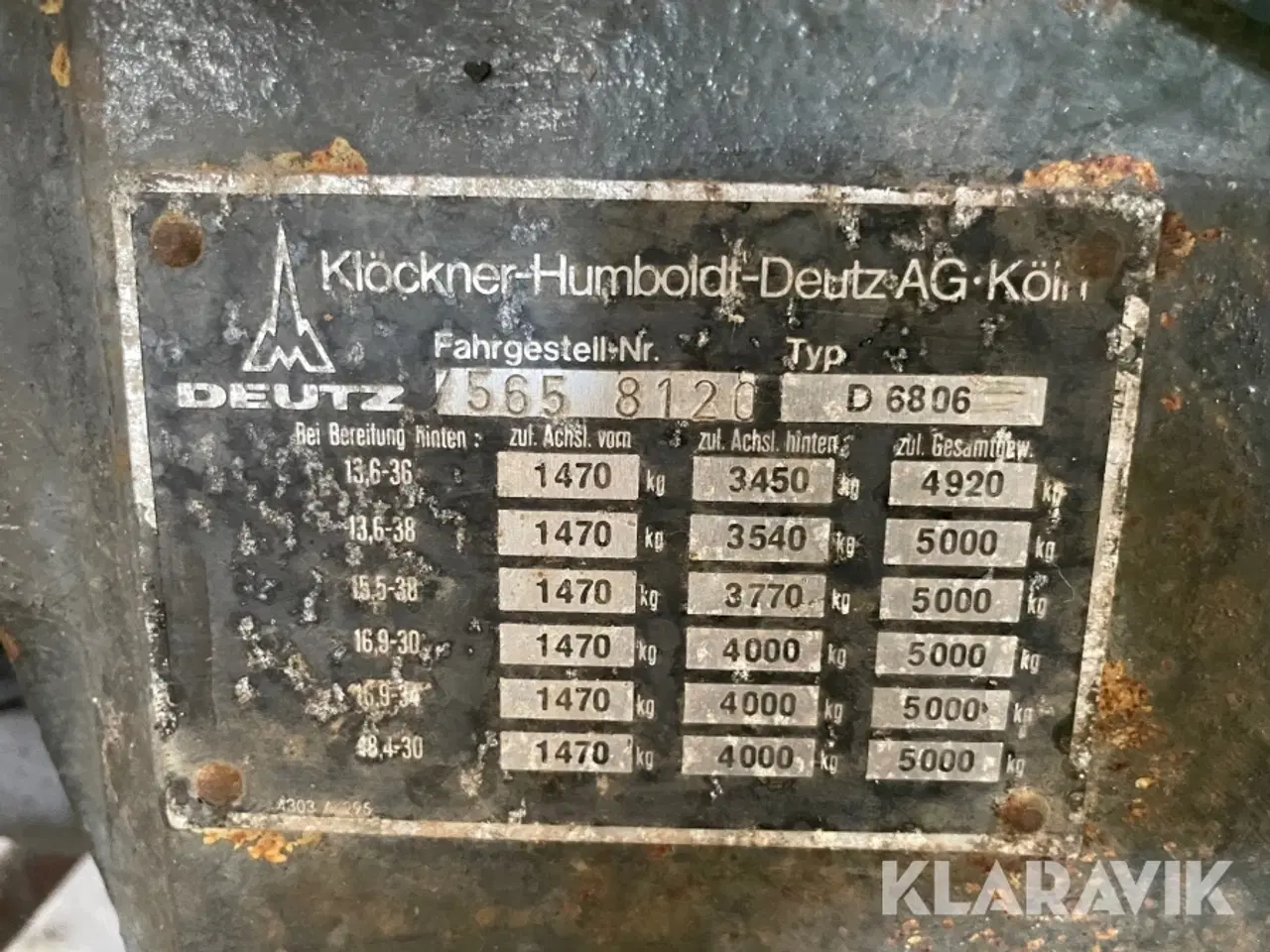 Billede 8 - Veterantraktor Deutz D 6806 med stenopsamler & vogn