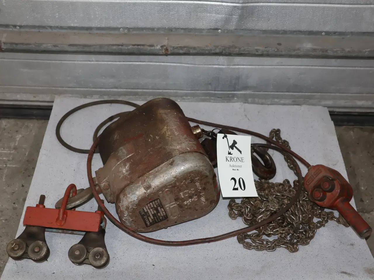 Billede 2 - GIS El-kædetalje 250/500kg m/løbekat, afprøvet. 