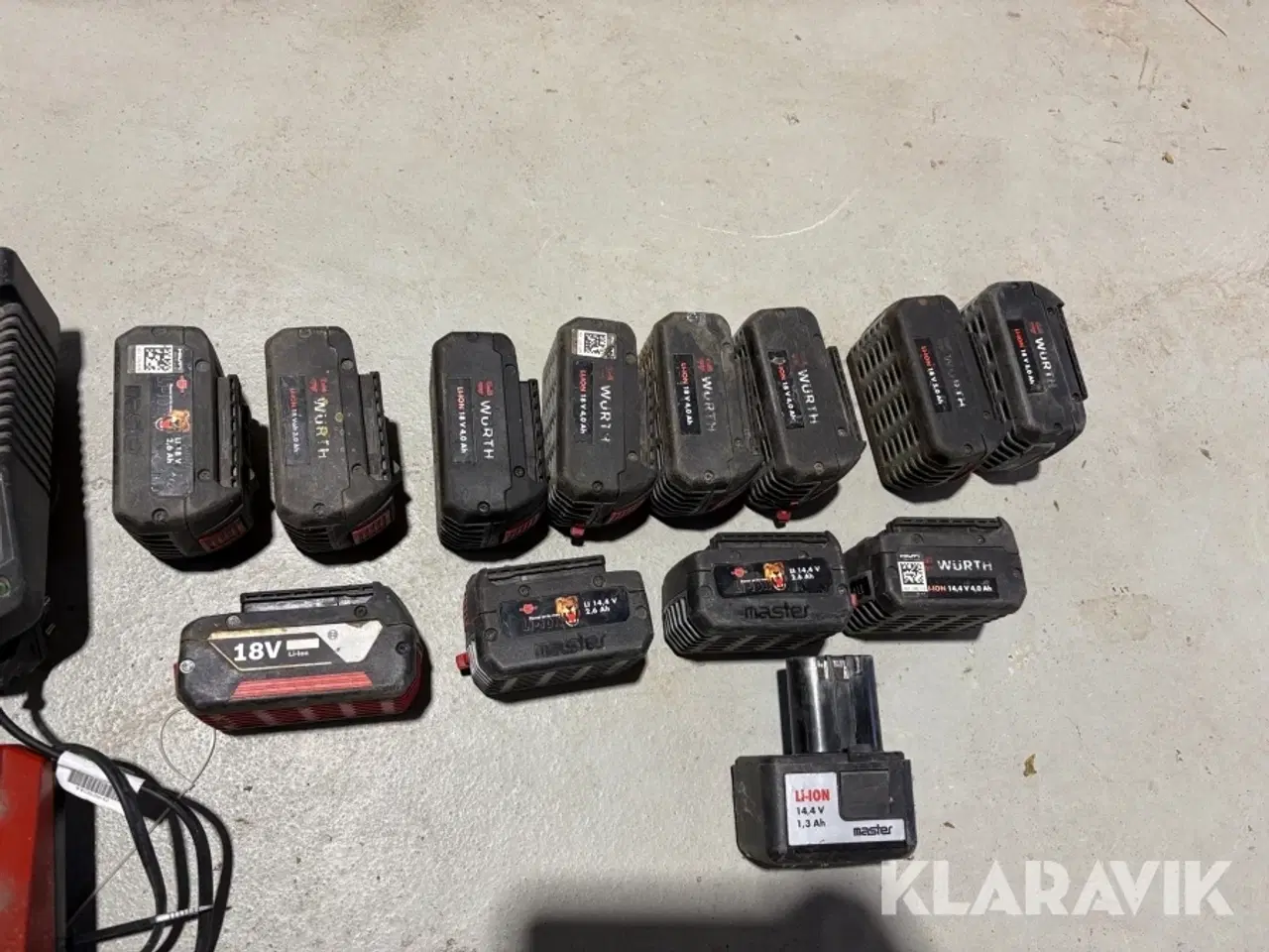 Billede 8 - Stort parti akkuværktøj – Wurth & Hilti – Slagnøgler, boremaskiner, vinkelslibere, batterier & ladere Hilti, Wurth