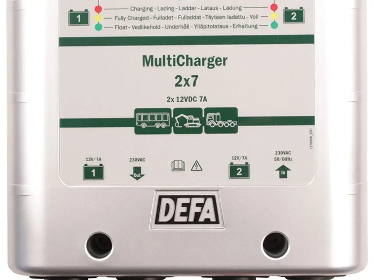 Billede 1 - DEFA multicharger 12v 2x7a schuko
