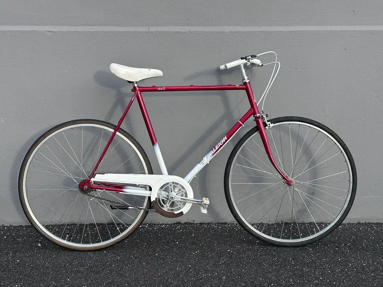 Billede 1 - Rød og hvid Raleigh Sprite Oro herre retrocykel