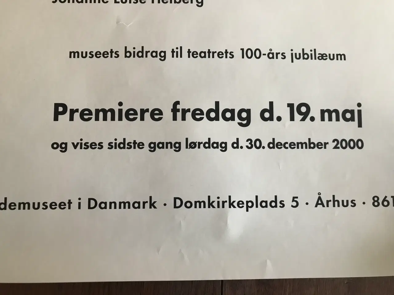 Billede 5 - Plakat, Aarhus Teaters 100 års jubilæum