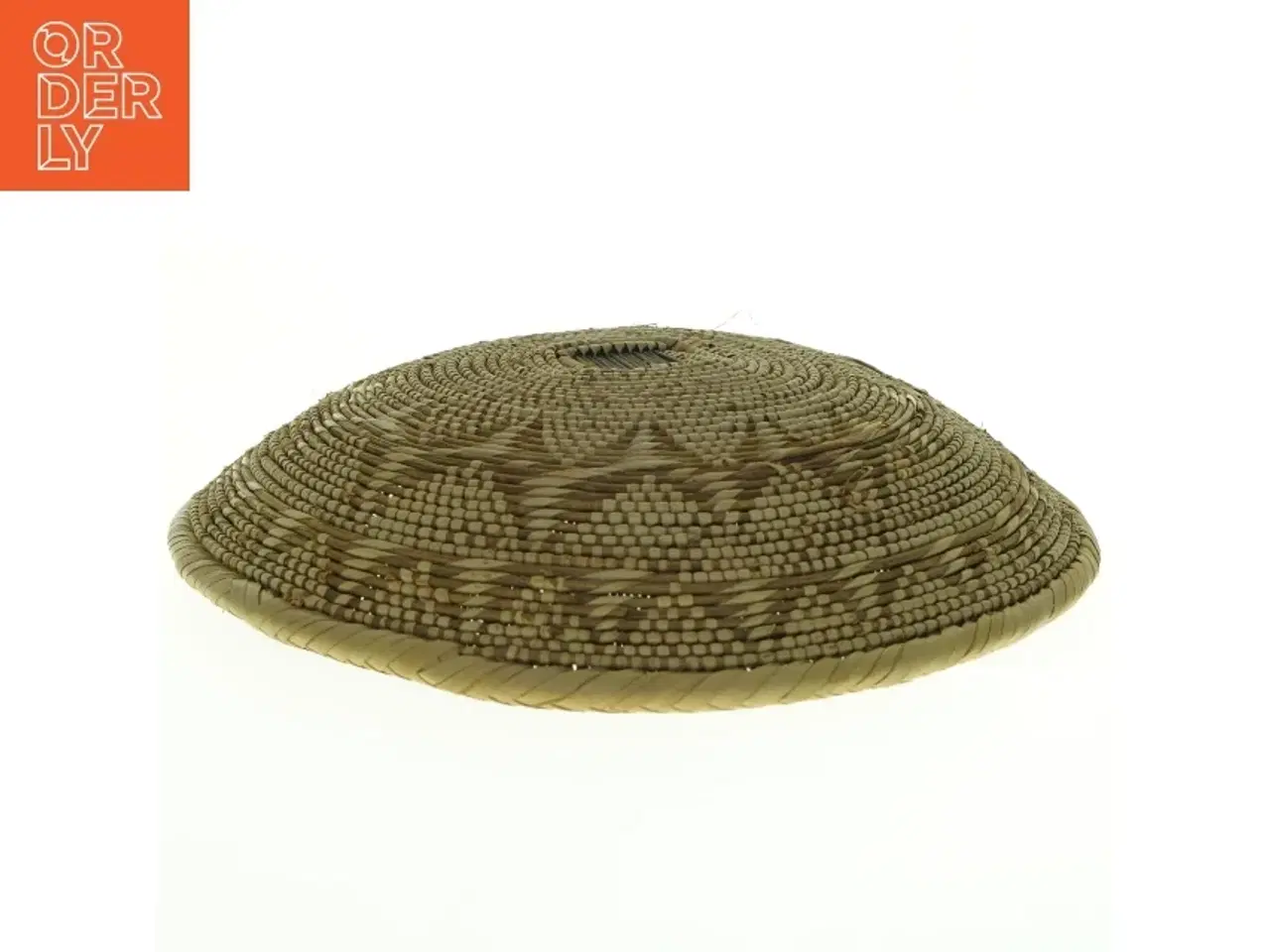 Billede 3 - Flettet kurv med geometrisk mønster (str. 33 x 33 cm)