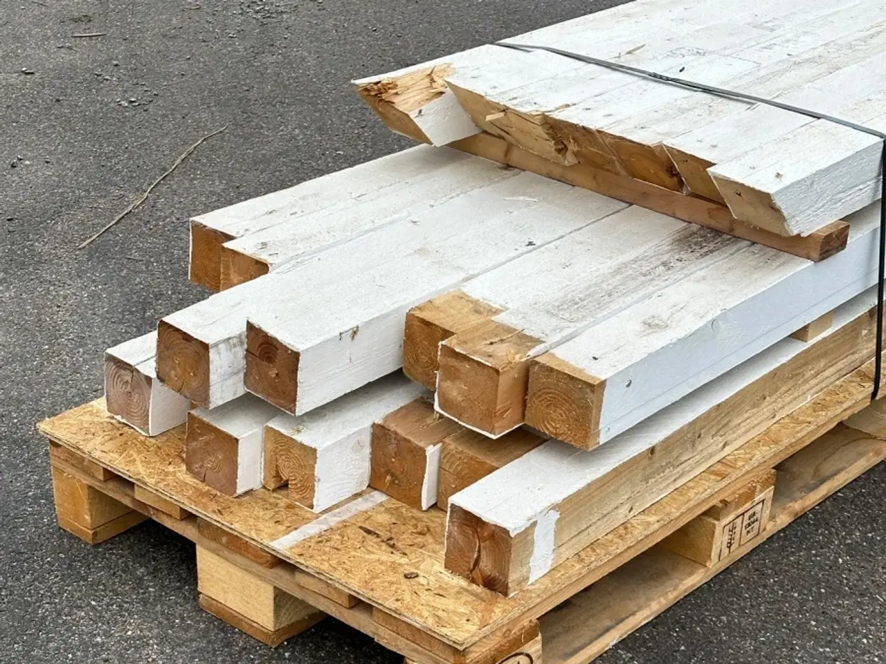 Billede 4 - Hvidmalet tømmer 10x10 cm - 300 lbm