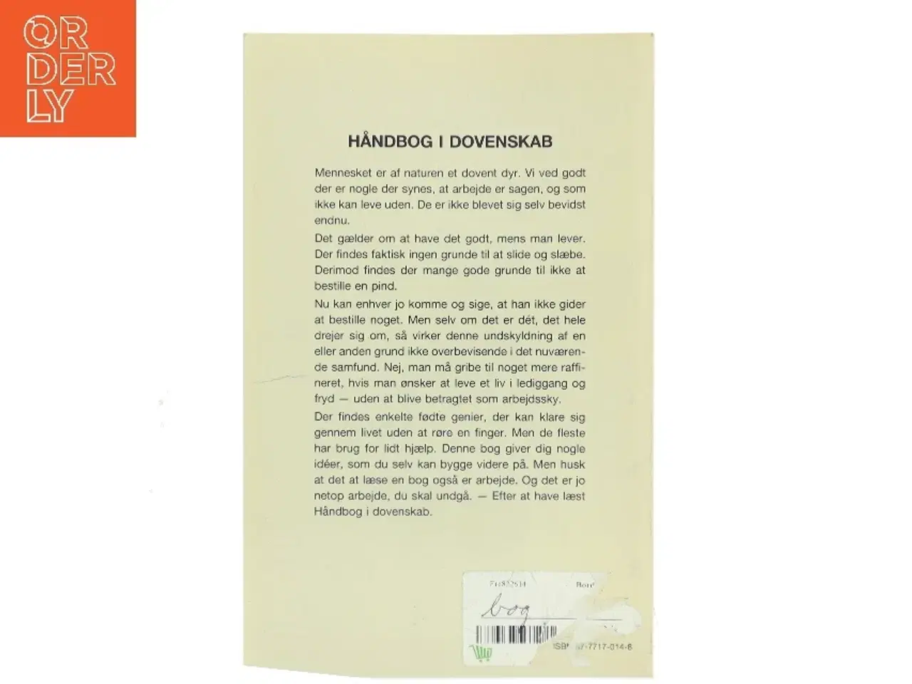 Billede 2 - Håndbog i dovenskab af Jannick Storm (Bog)