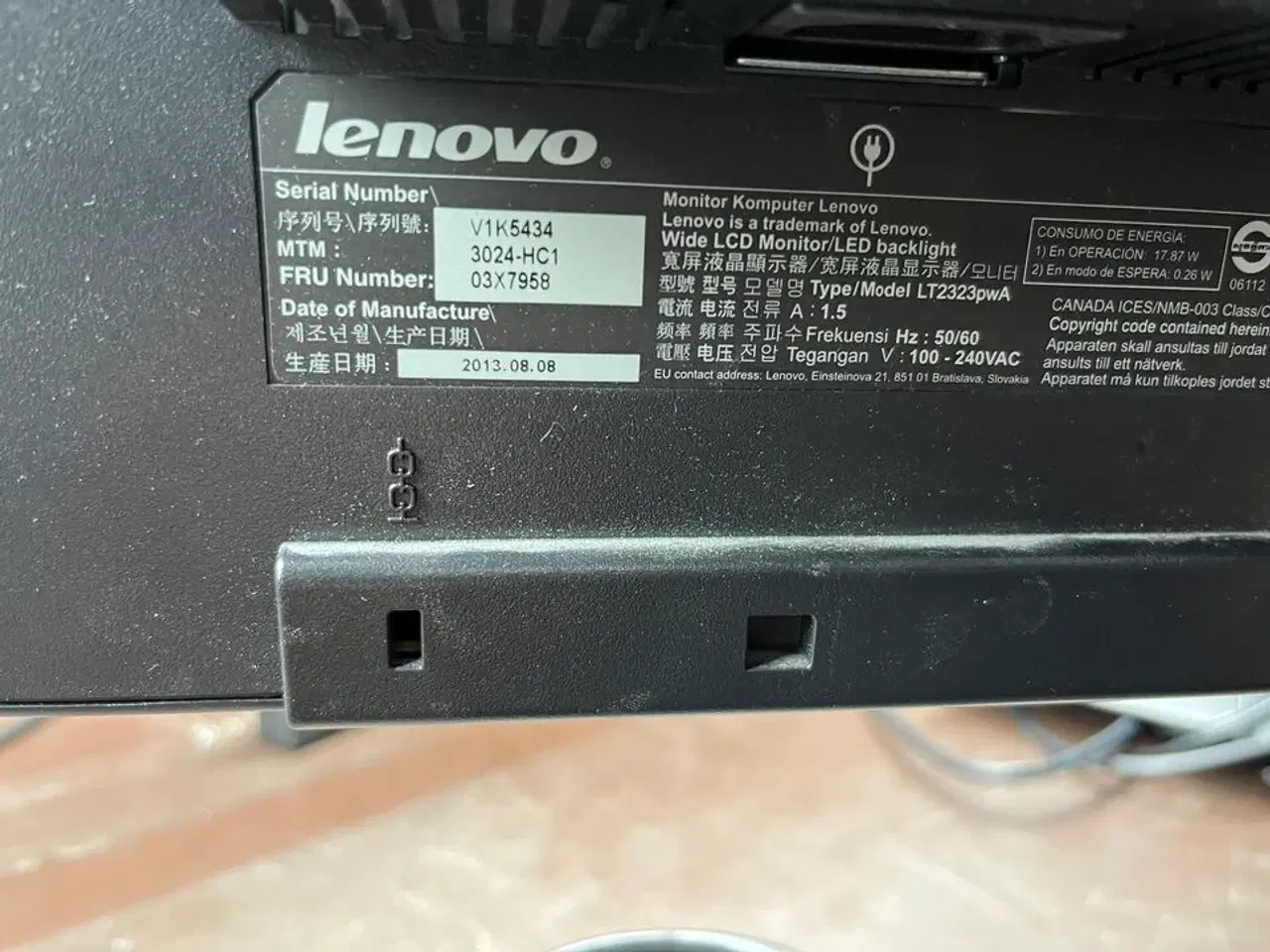 Billede 7 - 2 stk. 23" PC Skærm LENOVO, MEDION