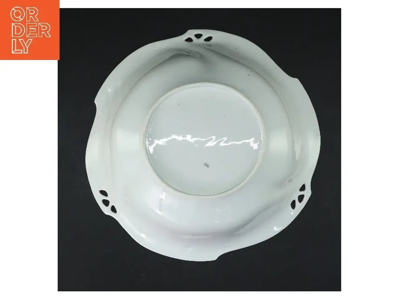 Billede 2 - Dekorativ skål med blomsterdesign (str. Ø 24 cm)