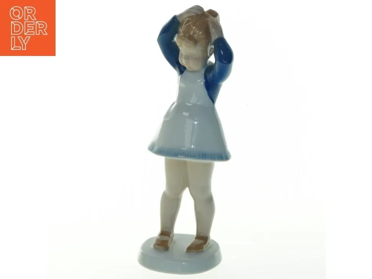 Billede 1 - Porcelænsfigur af pige fra B&G (str. 19x6 cm)
