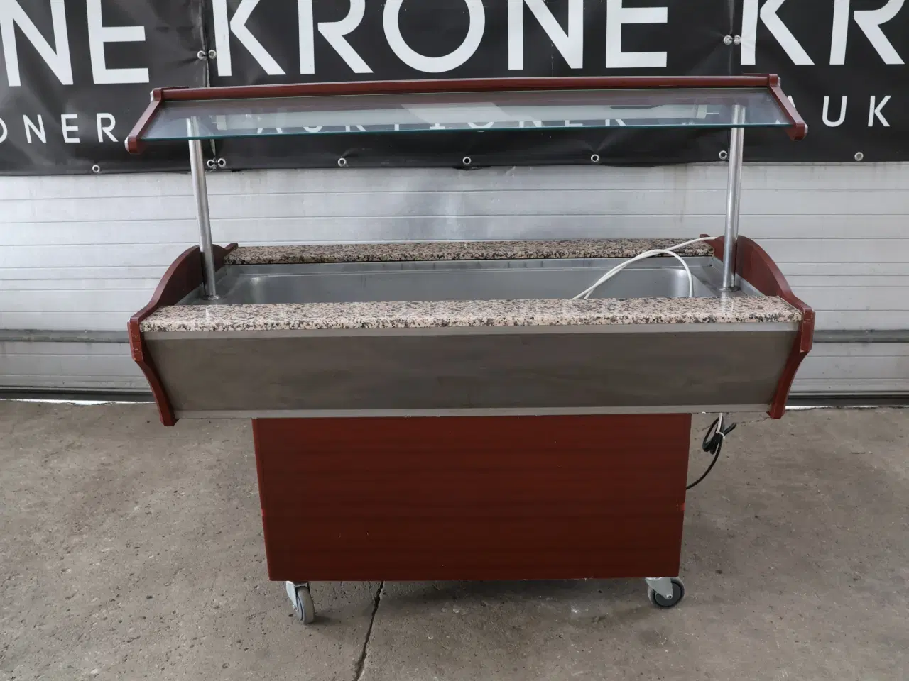 Billede 12 -  ITS varmebuffet model SB-Hot 155. m/lys og hjul. 